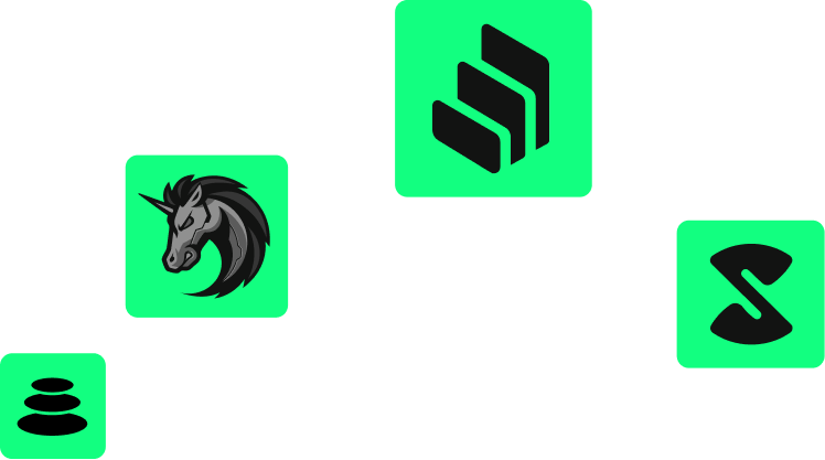 QFS VAULT LEDGER apps logos